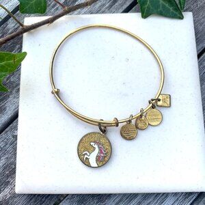 Alex and Ani – Unicorn Charm Bangle Charity by Design – Russian Gold Finish